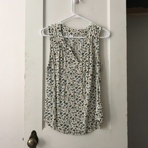 Floral Sleeveless Blouse
